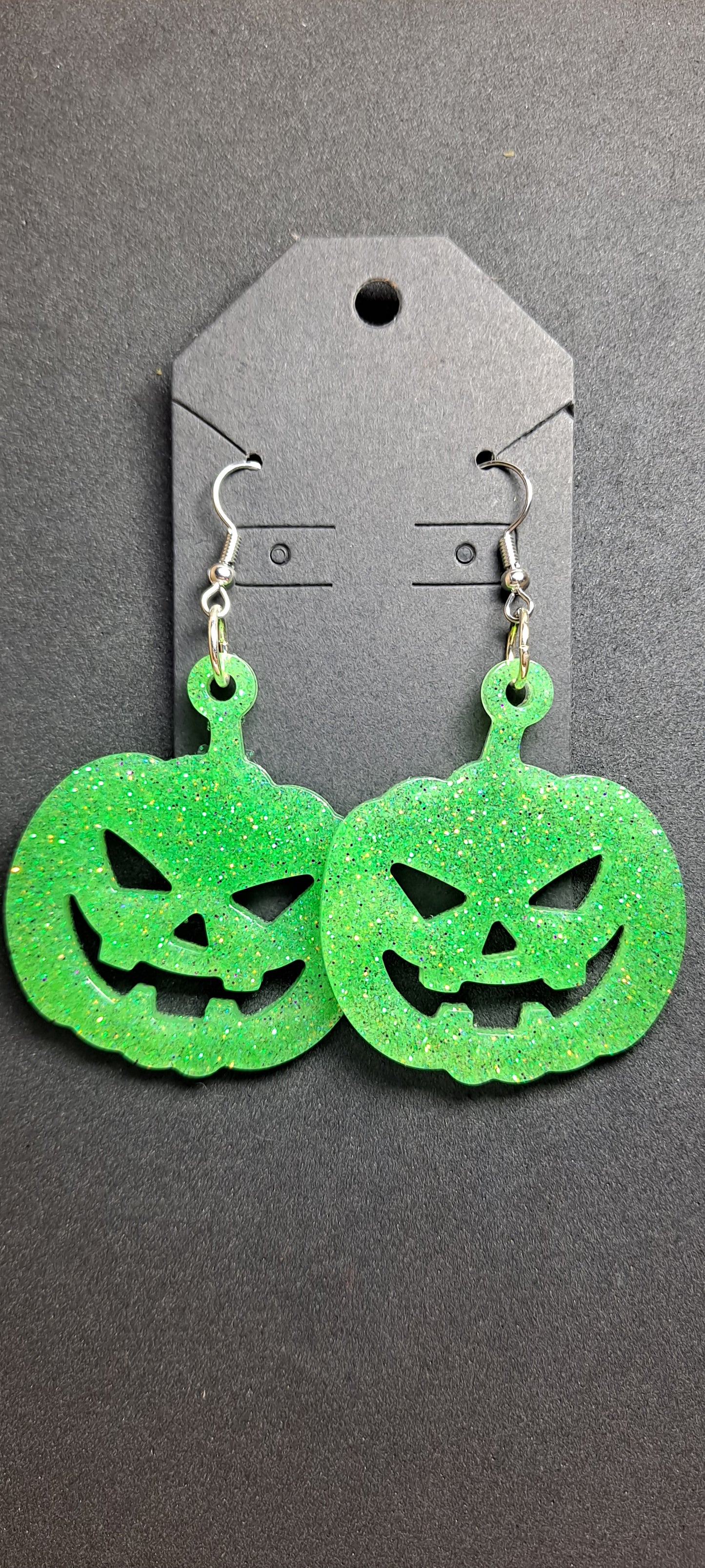 Spooky Halloween Jack O'Lantern/Pumpkin Shaped Earrings