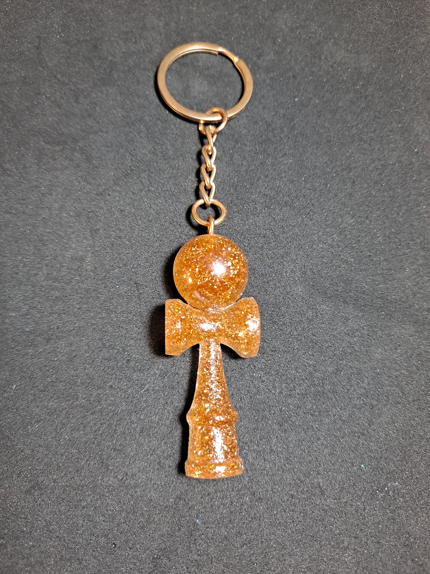 Bronze Kendama Shaped Keychain