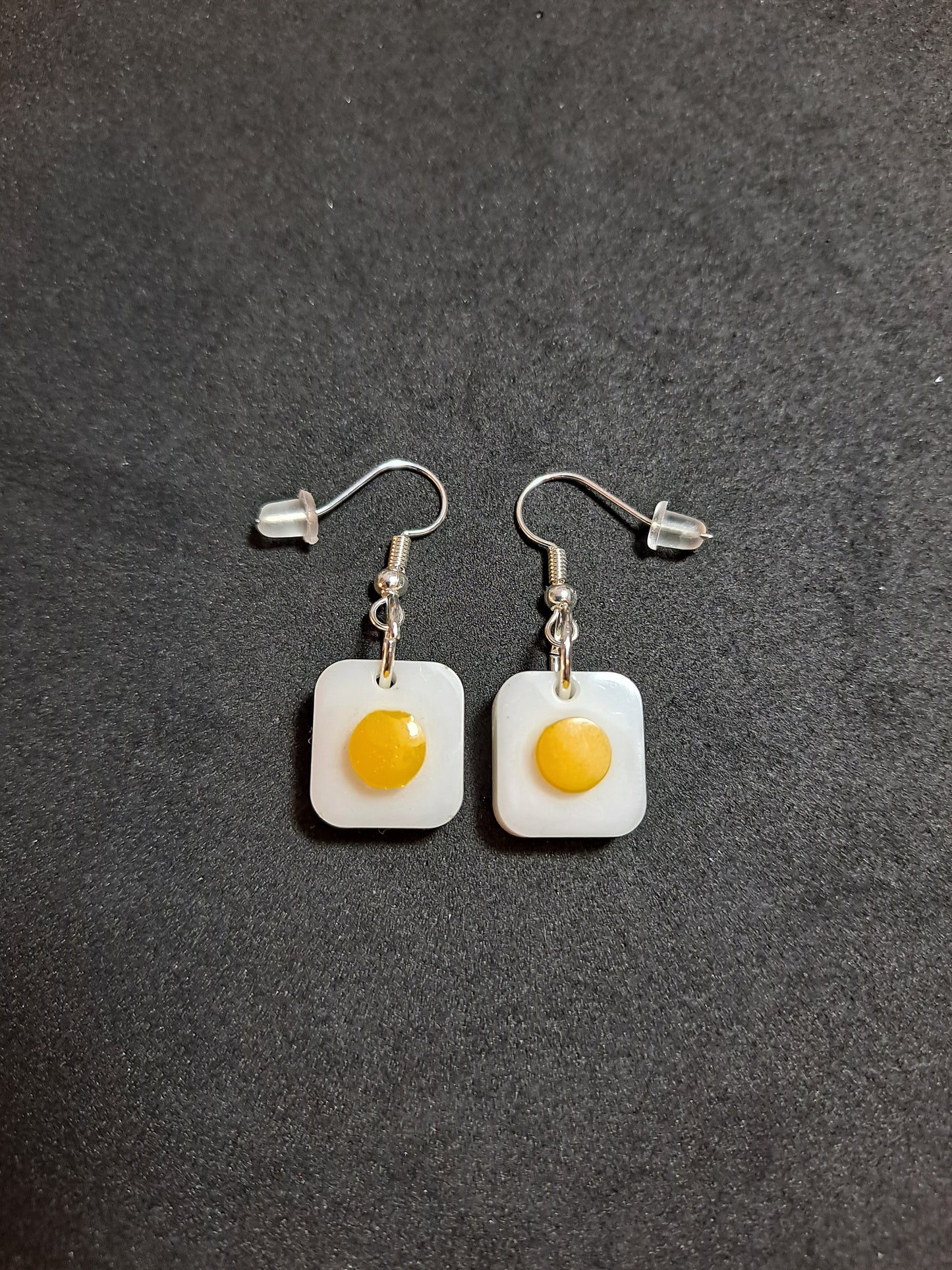 Fried Egg Shaped Earrings