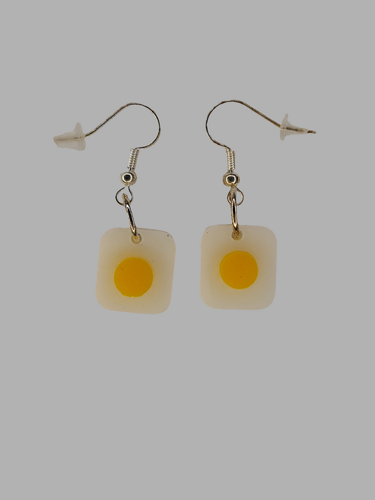 Fried Egg Shaped Earrings