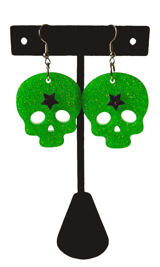 Halloween Skull Shaped Earrings