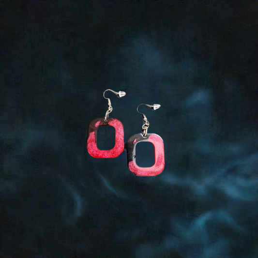 Black and Red Earrings