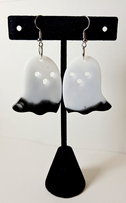 Spooky Halloween Ghost Shaped Earrings
